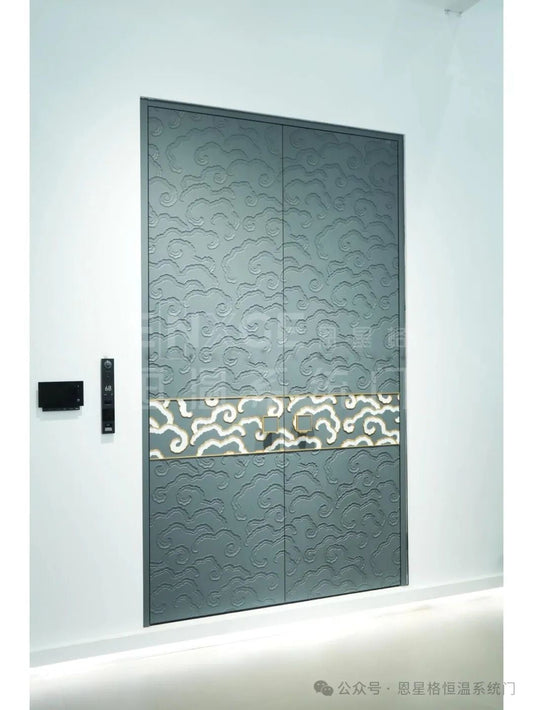 ENXGE New Chinese-Style Entry Door | Where Timeless Elegance Meets Futuristic Innovation