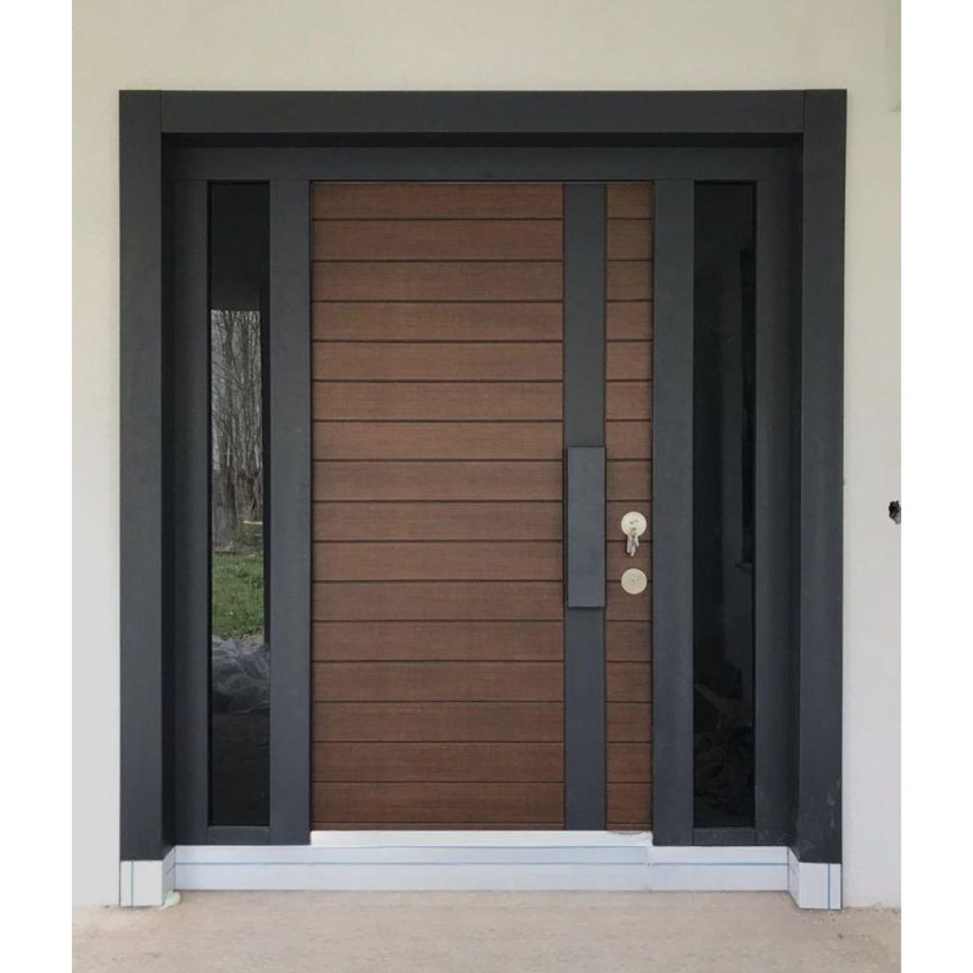 Wooden Look Metal Doors -- Casen Series 18