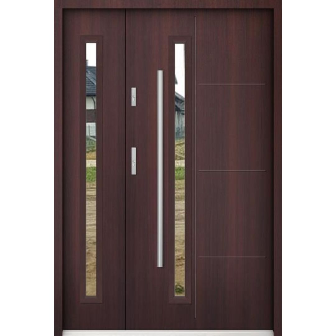 Wooden Look Metal Doors -- Casen Series 10